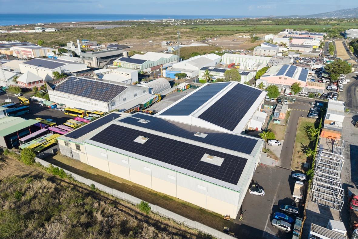 Solar plant Brasserie de Bourbon 500 kWc